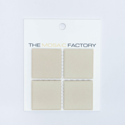SAMPLE The Mosaic Factory London carreau mosaïque 4,8x4,8x0,6cm pour sol pour intérieur et extérieur carré Céramique Blanc