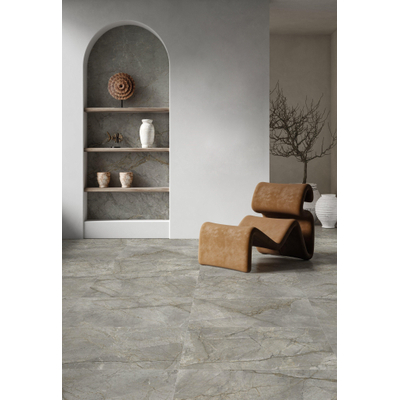 Modano Monte Vloer- en wandtegel - 60x120cm - 9mm - gerectificeerd - Taupe mat
