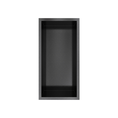 Hotbath &MORE Inbouwbox of inbouwnis - 30x15x10 - PVD - geborsteld zwart