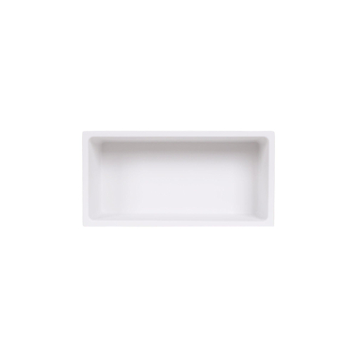 Zeza Arte Nis Opbouw - 30x15x10cm - solid surface - wit mat