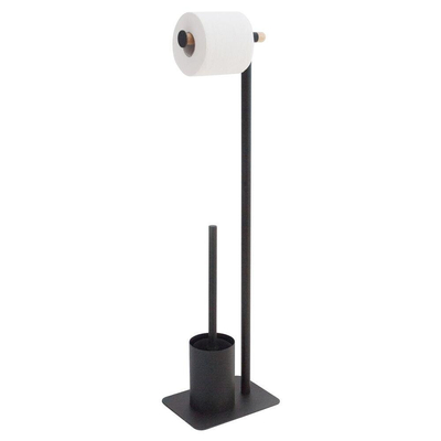 Sealskin Brix Serviteur WC Métal/Bois Noir