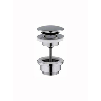 Hotbath Mate clapet de vidage à clic avec vis rond chromé