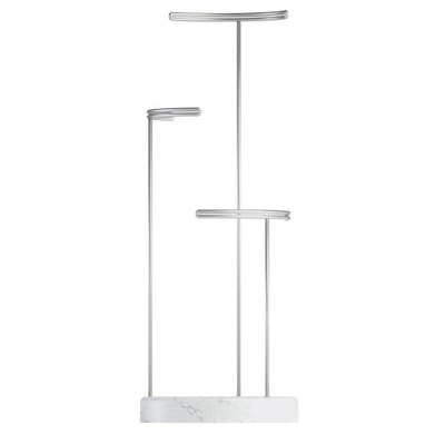 Umbra Tesora sieradenhouder 15x42x15cm staal wit/Metallic nikkel SHOWROOMMODEL