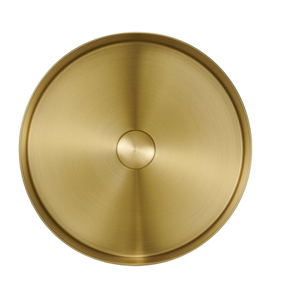 Saniclass ONE vasque a poser 36x11cm inox laiton brosse