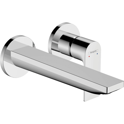 Hansgrohe Rebris E wastafelkraan - inbouw - voorsprong 20cm - zonder waste - chroom