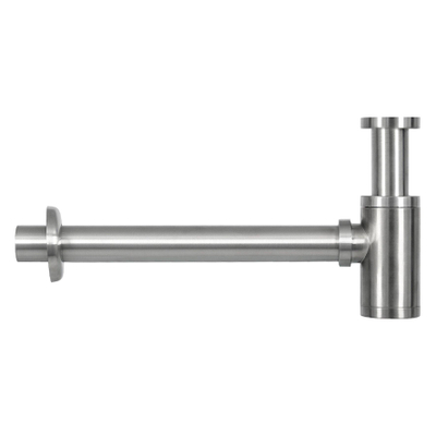 Differnz Ravo kit lave-mains - 38.5x18.5x25cm - Rectangulaire - 1 trou de robinet - Robinet chromé mat droit - avec cadre noir - béton gris clair