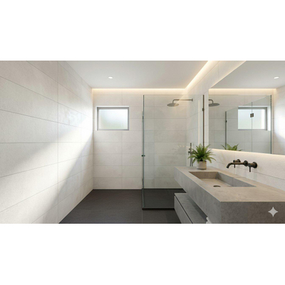ÉCHANTILLON Terravito Alerno Carreau mural - 40x120cm - 7mm - rectifié - Blanc