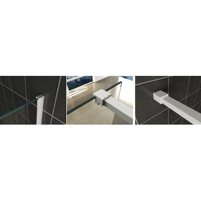 Wiesbaden Slim Profielset - met stabilisatiestang - 120cm - mat wit