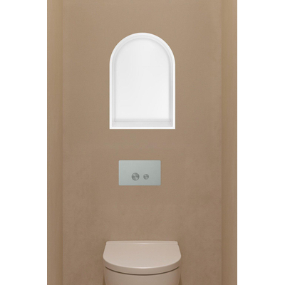 Hotbath &MORE Inbouwbox of inbouwnis Toogmodel - 30x45x10cm - Mat wit