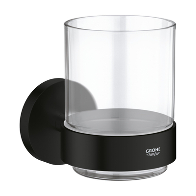 GROHE Start bekerhouder - 9.9x10.6cm - met glas - mat zwart