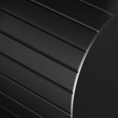 BRAUER Stripe Mitigeur de bain sur pied - SET 01 - douchette à main en barre - flexible de douche - noir mat