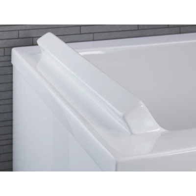 Duravit Starck Slimline Starckkunststof duobad acryl rechthoekig - 200x100x46cm - zonder poten - voor inbouw of ommanteling - glans wit