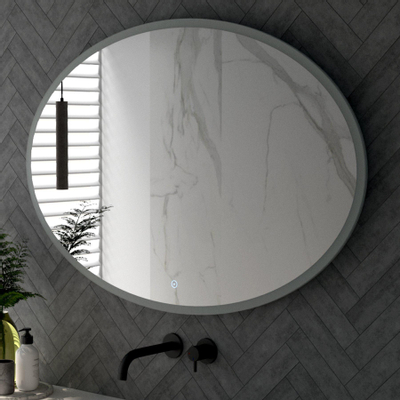 BRAUER Horizon Miroir ovale 120x80cm avec éclairage LED et interrupteur à écran tactile