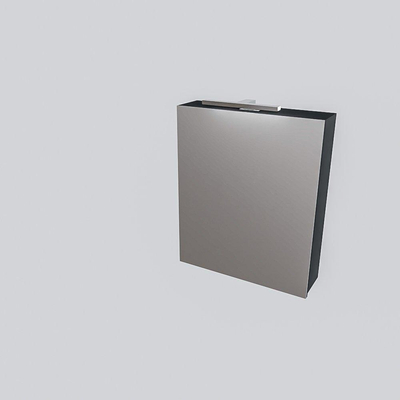 Mondiaz CUBB armoire de toilette – 60 x 70 x 18 cm – 1 porte – Dark grey (gris)