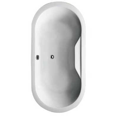 Plieger Zurich Baignoire duo ovale 180x90cm acrylique 42cm de profondeur avec pieds blanc