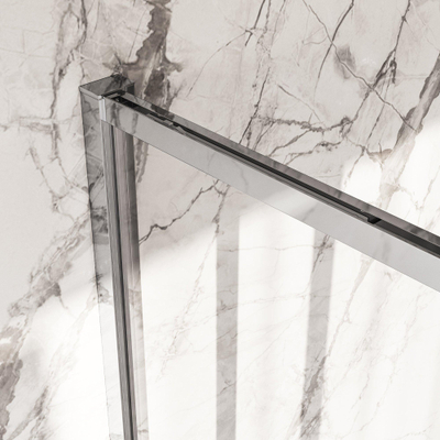 BRAUER Galactic Douchecabine - 120x90x200cm - met schuifdeur - helder glas - omkeerbaar - incl. glascoating - chroom