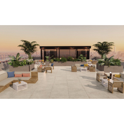 SAMPLE EnergieKer Brera Carreau de sol et de mur Aspect pierre naturelle Brun mat