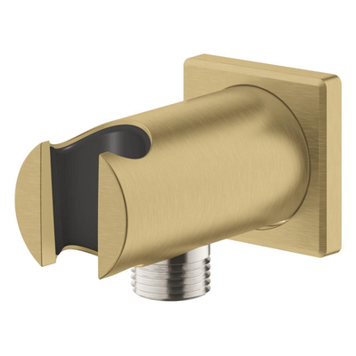 Grohe Rainshower Wandaansluitbocht - 1/2" - met houder - vierkante rozet - brushed cool sunrise (goud)