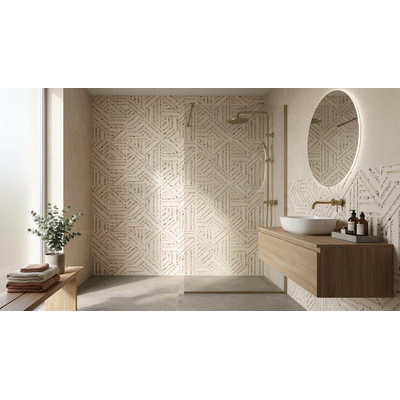 Prissmacer Cerámica Gobi Carrelage Terrazzo - 60x120cm - rectifié - Nude mat