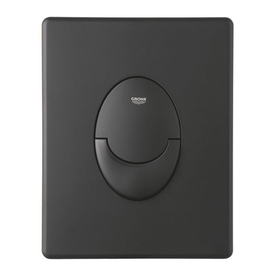 Grohe Start Bedieningsplaat - dualflush - 2 knops - verticaal - matte black (mat zwart)