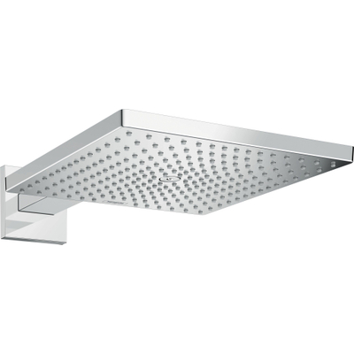 Hansgrohe Raindance E Square Douche de tête E300 30x30cm 1 jet bras de douche 39cm EcoSmart Chrome