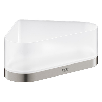 Grohe Selection Douchetray - 17x17x20x8.5cm - hoekmodel - wandmontage - Supersteel (RVS)