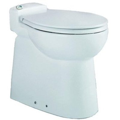 SanibroyeurSanicompactPRO closetpot m. fecaliënvermaler incl. closetzitting wit