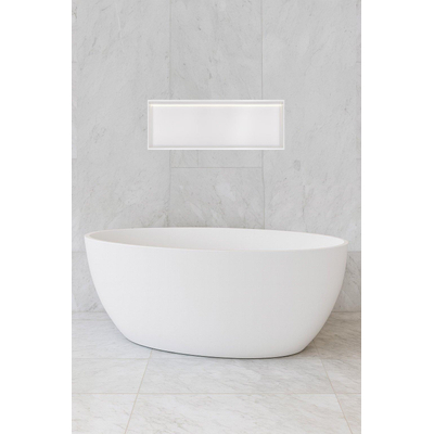 Hotbath &MORE Boîte d'encastrement ou niche encastrée - 30x80x10 - avec LED IP44 - Blanc mat