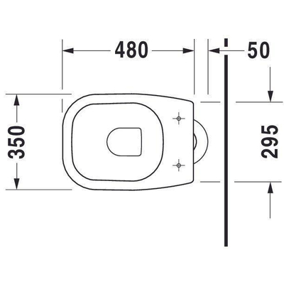 Duravit D-code Closet staand - 530mm - diepspoel verticale afv - wit