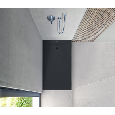 Duravit Sustano Douchebak - 160x80x3cm - Rechthoek - DuraSolid Antraciet mat