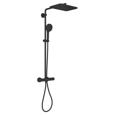 GroheVitalio Joy+douchesysteem met hoofddouche en handdouche350x230mmMat Zwart