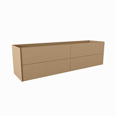 Mondiaz TENCE wastafelonderkast - 180x45x50cm - 4 lades - push to open - softclose - Oro
