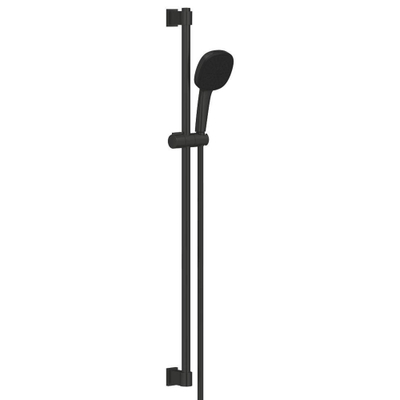 Grohe Vitalio Comfort 110 Glijstangset - 90 cm - vierkante handdouche - 2 straalsoorten - gladde doucheslang - matte black (mat zwart)