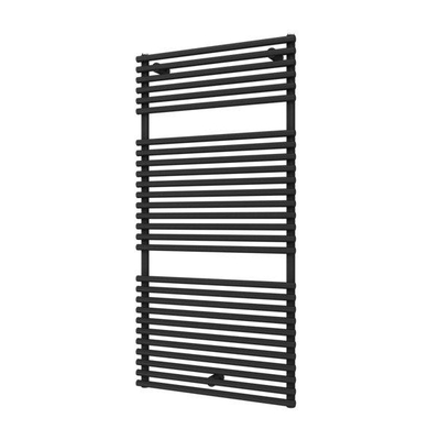 Plieger Florian Nxt designradiator enkel horizontaal 1216x600mm 750W zwart grafiet (black graphite)