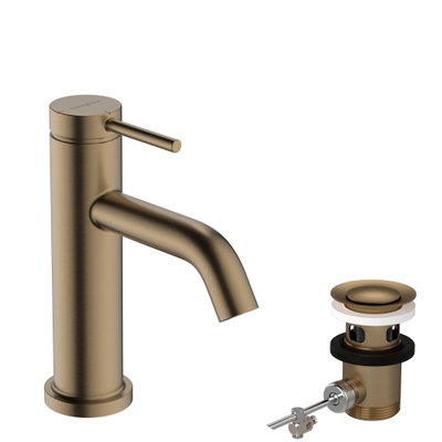 Hansgrohe Tecturis S Mitigeur lavabo - coolstart - bec de 10.8 cm - bronze brossé