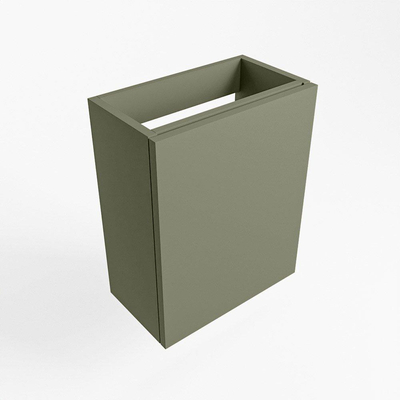 Mondiaz FOWY Meuble sous lave-mains - 40x22x50cm - 1 porte - push to open - softclose - Army