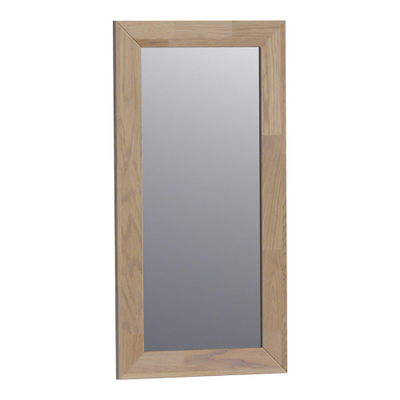 Miroir BRAUER Citrine - 40x80cm - rectangulaire - cadre en chêne gris à assemblage à dents de scie