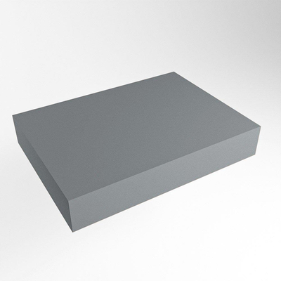 Mondiaz TOP 51 Vrijhangend Topblad - 70x51x12cm - geschikt voor waskom - Solid surface - Plata