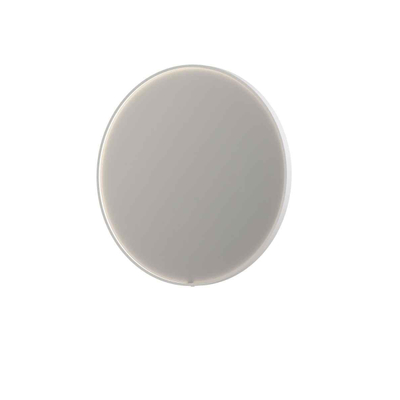 INK SP24 Miroir - 100x4x100cm - LED en bas et en haut changement de couleur - dimmable - Chauffage de miroir - rond - dans un cadre en acier - aluminium blanc mat