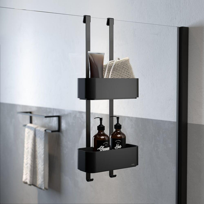 Tiger 2 Store Ophangbaar Doucherek 25cm Zwart