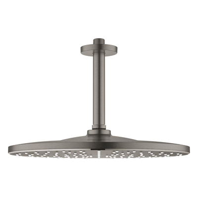 GROHE Rainshower Mono 310 Hoofddouche - 31cm - 1 straalsoort - plafondarm 14.2cm - geborsteld hard graphite