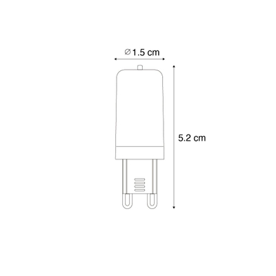 LUEDD G9 ampoule LED dimmable mate 3W 280 lm 2700K