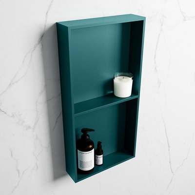 Mondiaz Easy nis 29.5x59.5x8cm voor Inbouw/opbouw 2 open vakken Solid surface Smag/Smag