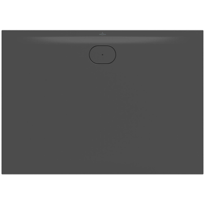 Villeroy & Boch Ecora douchebak - 140x100x3.5cm - afvoer lange zijde - anthracite (antraciet)