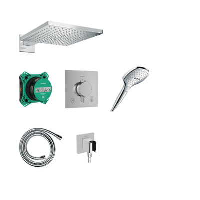 Hansgrohe Raindance E set de douche encastré - 30cm - 1 jet - chromé