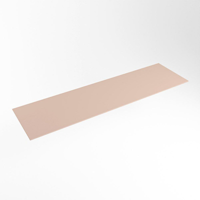 Mondiaz TOP 30 Topblad - 150x30x0.9cm - geschikt voor afdekplaat - Solid surface - Rosee