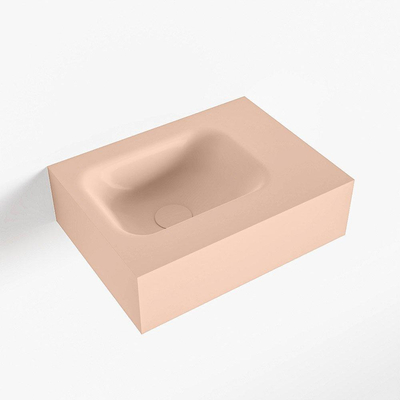 Mondiaz LEX Fontein - 40x30x12cm - wasbak Links - zonder kraangaten - solid surface - Rosee