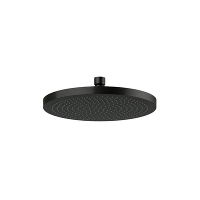 Hotbath Ace Ensemble de douche encastré - pièce encastrée - 2 voies - inverseur - douche pluie ronde - 23cm - douchette - flexible de douche - noir mat PVD