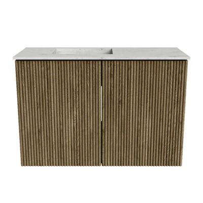 Mondiaz JOYA-DLUX 60cm toiletmeubel - kleur Dusk - Wastafel FAYE positie Links 1 kraangat kleur Opalo.