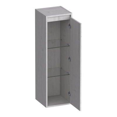 BRAUER Adore armoire de salle de bains - 120x35x35cm - avec 1 porte sans poignée ouvrant à droite Forest Seashell